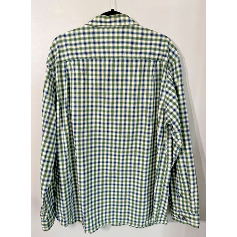L.L. Bean Cotton Plaid Button Down Long Sleeve Shirt Size XL Reg Metal Buttons‎ - Picture 3 of 10